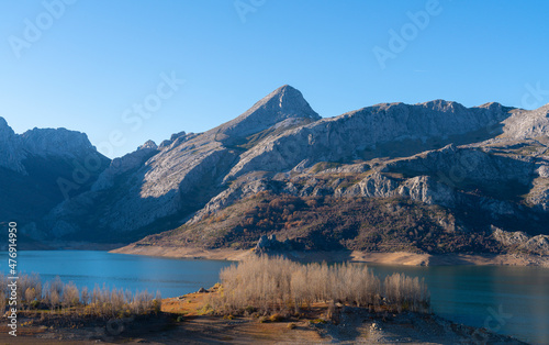 Riaño water reservoir in Spain