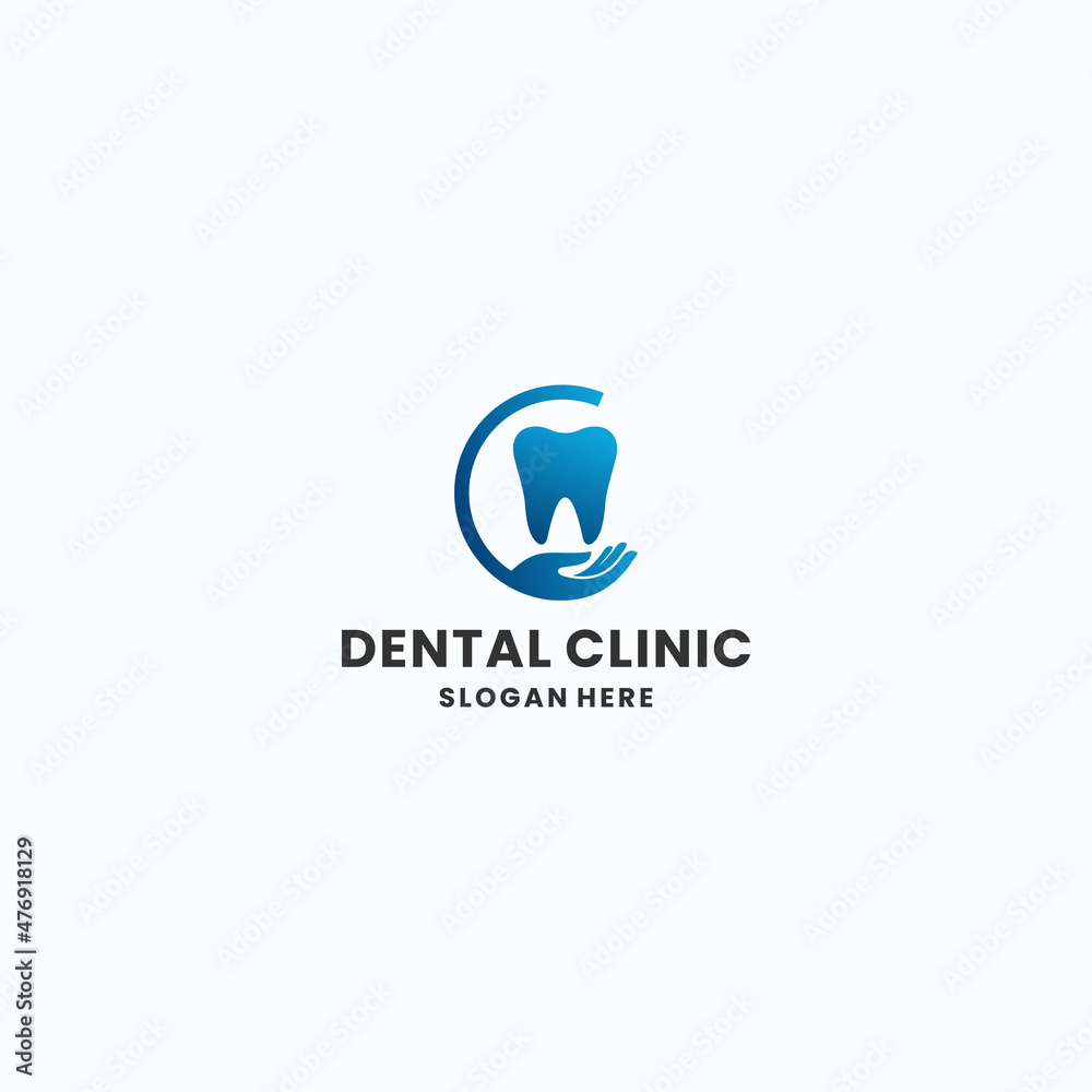 dental clinic logo design for dental healthy, dental care