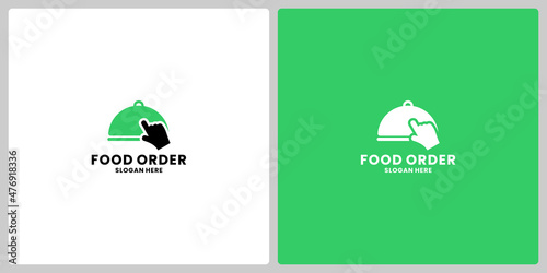 fast food delivery logo design. food order logo template