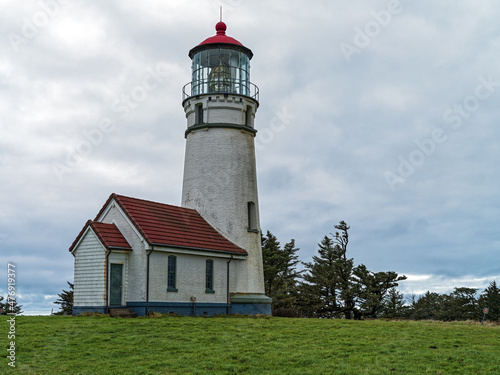 The lighthouse at Cape Blanco State Park, Oregon, USA