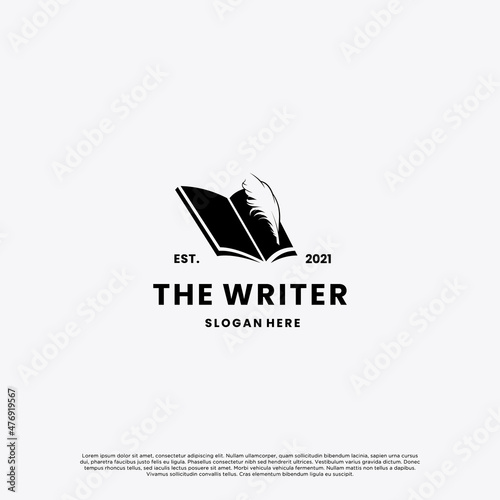 vintage the writers logo design inspiration