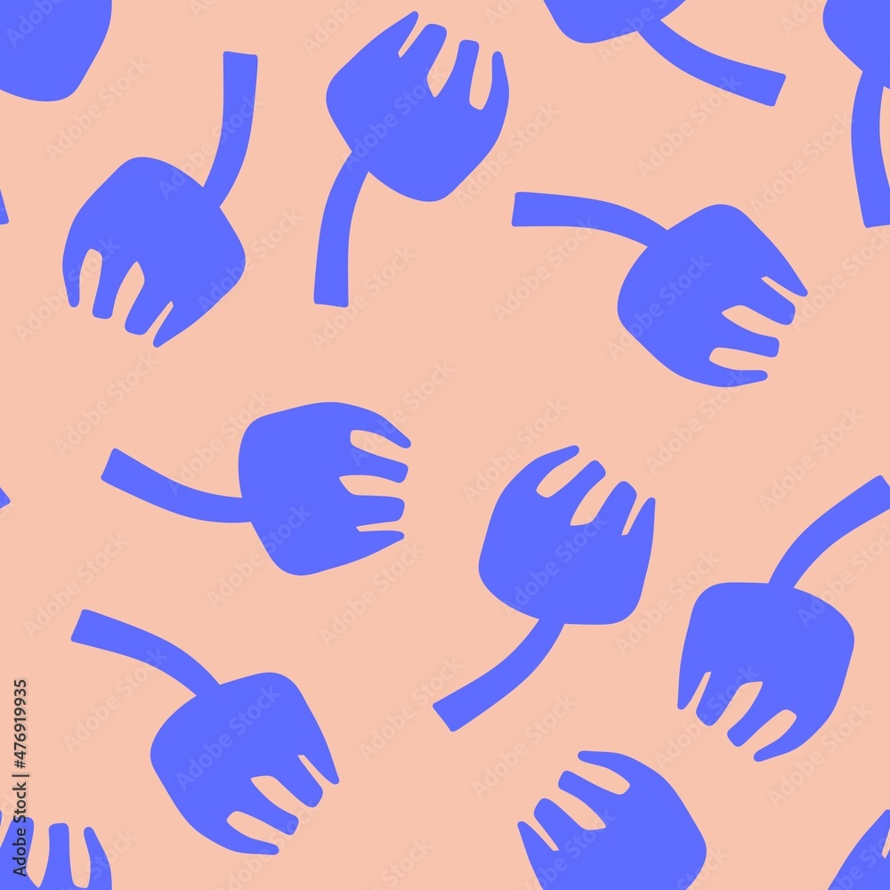 Seamless pattern. Lilac flowers on a beige background. Minimalistic, simple flowers on a branch. Scandinavian style. Endless pattern for fabric, textile, clothing, packaging. Seamless pattern. Lilac flowers on a beige background. Minimalistic, simple flowers on a branch. Scandinavian style. Endless pattern for fabric, textile, clothing, packaging.