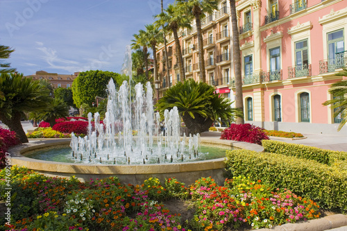 Plaza de la Glorieta de Espana in Murcia, Spain