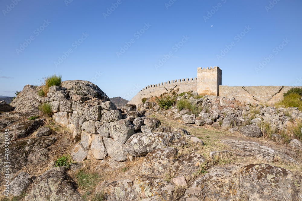 ruins inside the medieval walled village of Numao, Vila Nova de Foz Coa, Guarda, Portugal