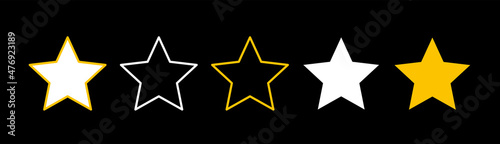 Rate us. Review us. Rating stars set. Quality.