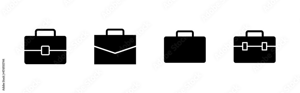 Briefcase icons set. suitcase sign and symbol. luggage symbol. Briefcase icons set. suitcase sign and symbol. luggage symbol.