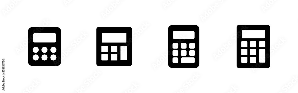 Calculator icons set. Accounting calculator sign and symbol. Calculator icons set. Accounting calculator sign and symbol.