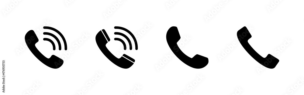 Obraz premium Call icons set. telephone sign and symbol. phone icon. contact us