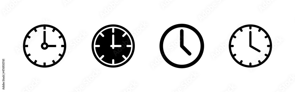 Clock icons set. Time sign and symbol. watch icon Clock icons set. Time sign and symbol. watch icon
