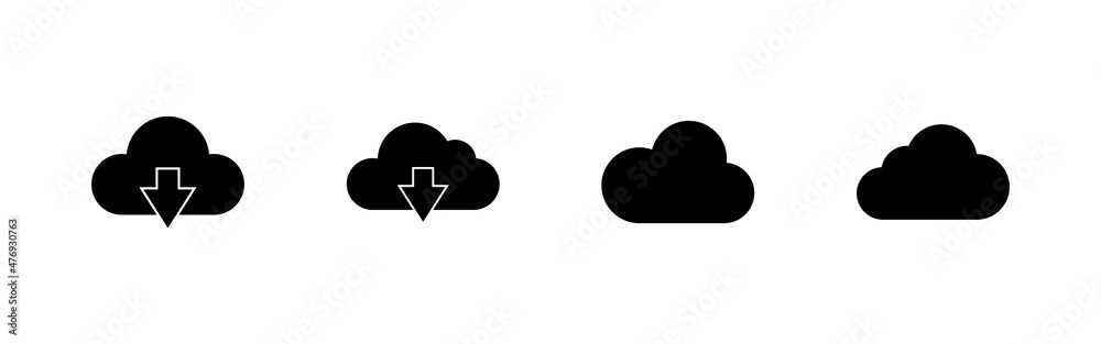 Cloud icons set. cloud sign and symbol Cloud icons set. cloud sign and symbol