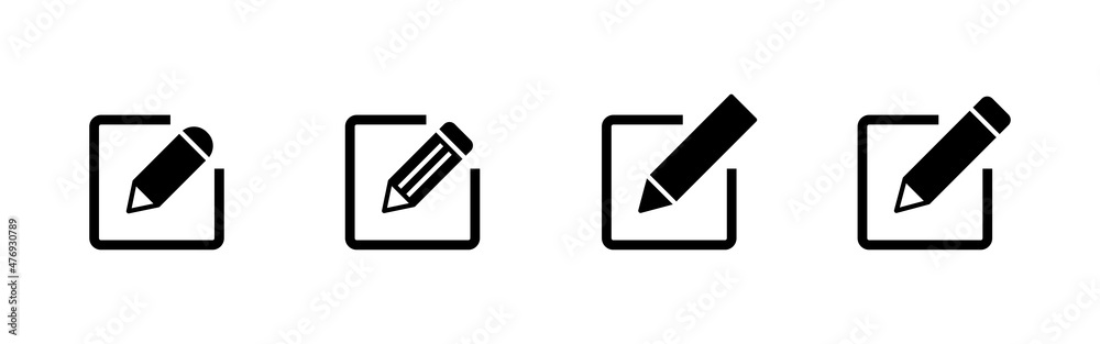 Edit icons set. edit document sign and symbol. edit text icon. pencil. sign up Edit icons set. edit document sign and symbol. edit text icon. pencil. sign up