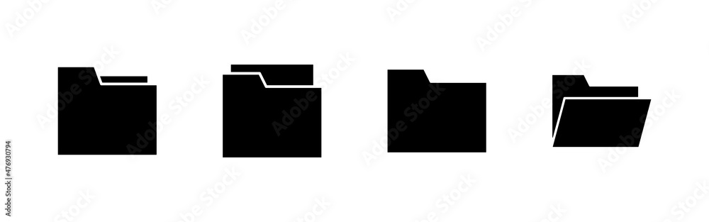 Folder icons set. folder sign and symbol Folder icons set. folder sign and symbol