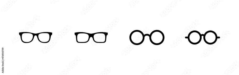 Glasses icons set. Glasses sign and symbol Glasses icons set. Glasses sign and symbol