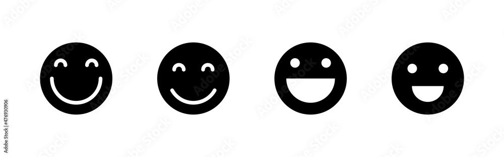 Smile icons set. smile emoticon icon. feedback sign and symbol Smile icons set. smile emoticon icon. feedback sign and symbol