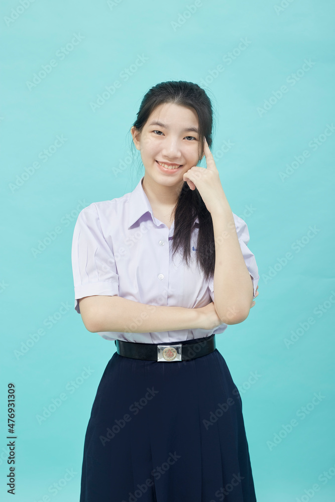 portrait of Thai high school student portrait of Thai high school student