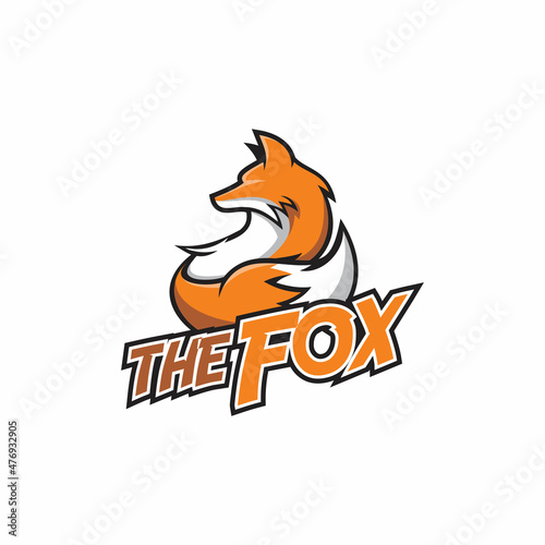 the fox mascot logo design