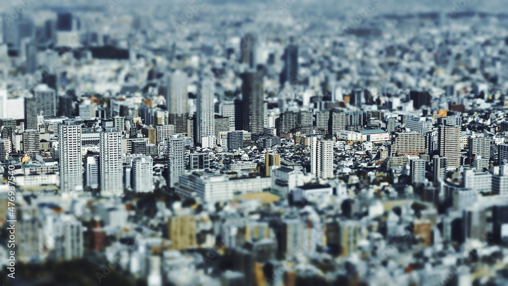 Naklejka premium 大阪の都市風景