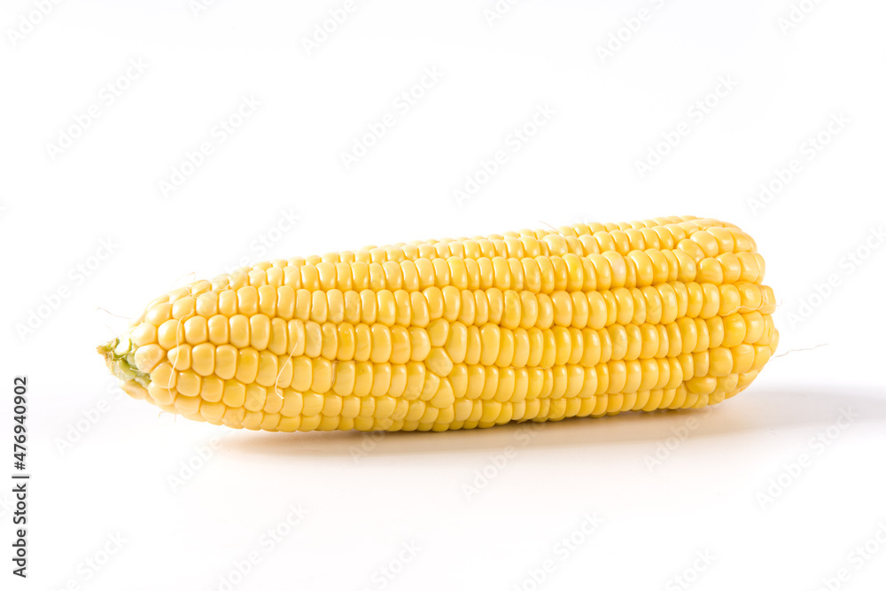 fresh corn cobs isolated on white background fresh corn cobs isolated on white background