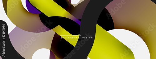 Circle abstract background. Vector illustration for wallpaper banner background card or landing page