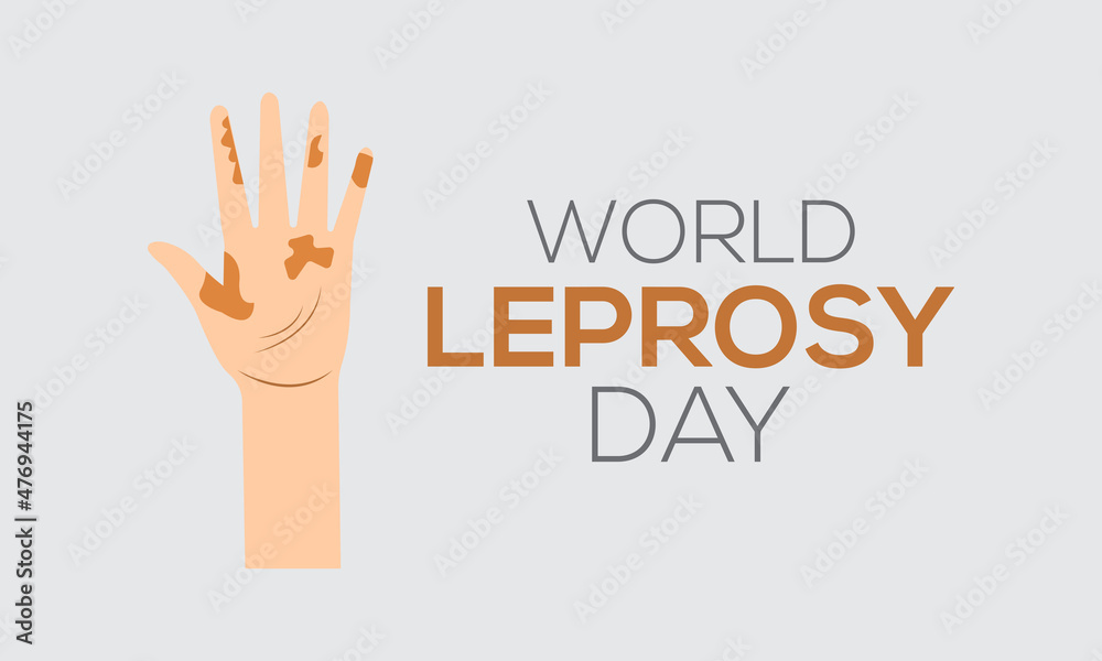 January 23 - World Leprosy Day. Vector design for banner, poster, tshirt, card. January 23 - World Leprosy Day. Vector design for banner, poster, tshirt, card.