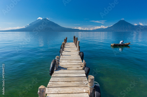Pier at Lake Atitlan in Guatemala