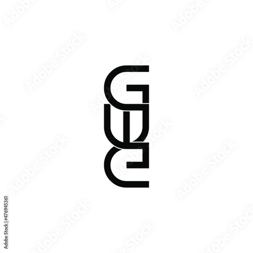 gwe letter initial monogram logo design