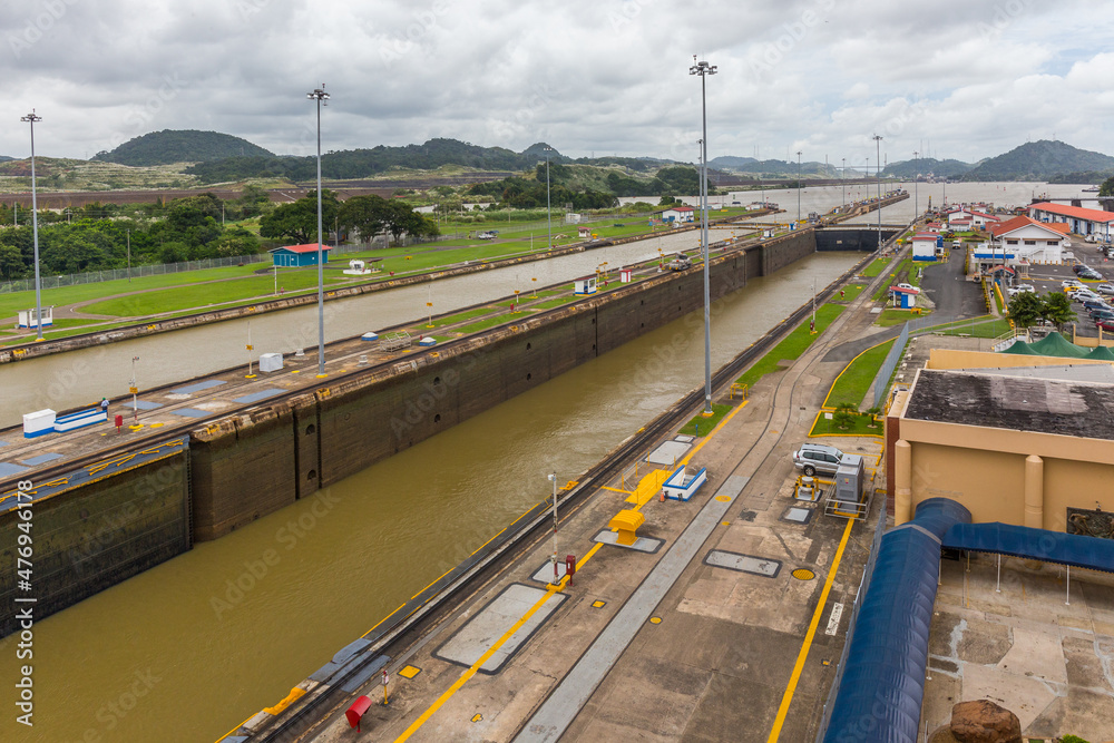 Miraflores Locks at Panama Canal - Panama City, Panama