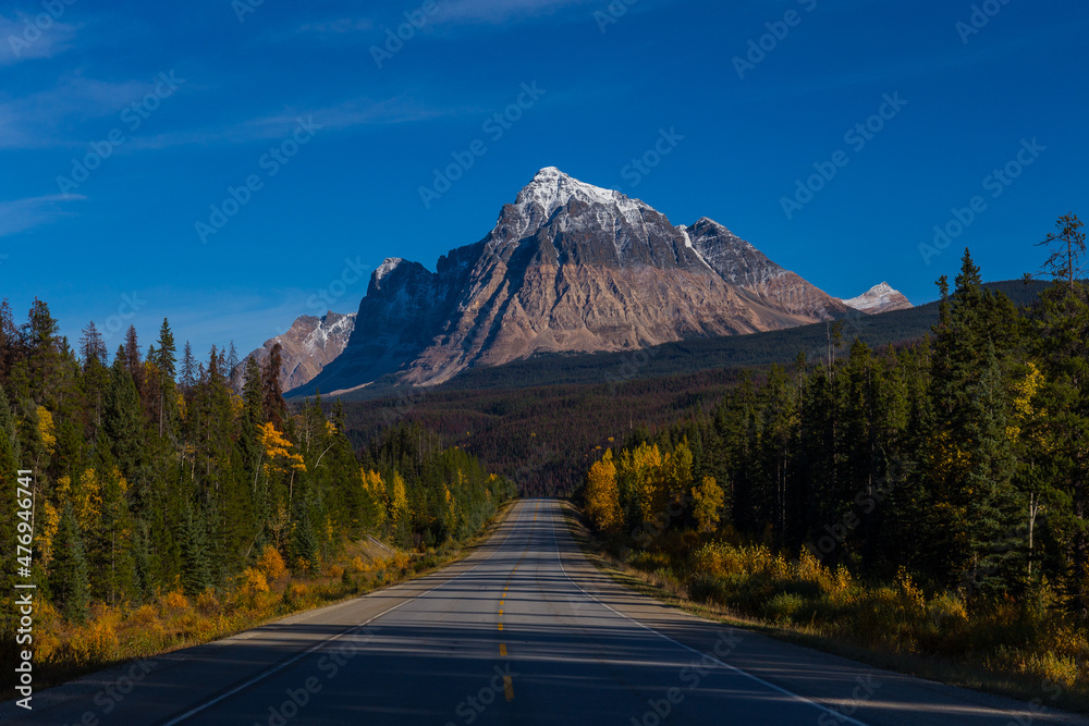 Mount Fitzwilliam traveling east on the Yellowhead Highway