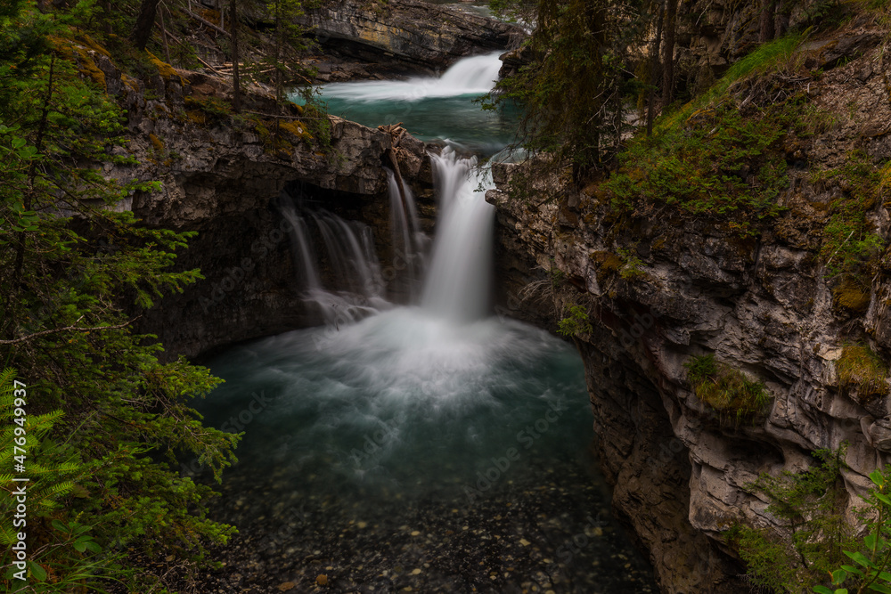 Waterfall in Johnston Canyon, Canada