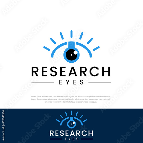 Optical laboratory abstract vector concept symbol logo or Templates, symbols, icons, design illustrations
