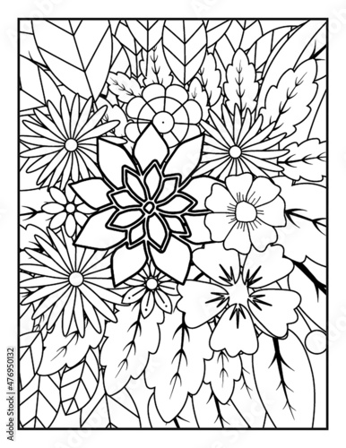Coloring pages KDP interior for adults