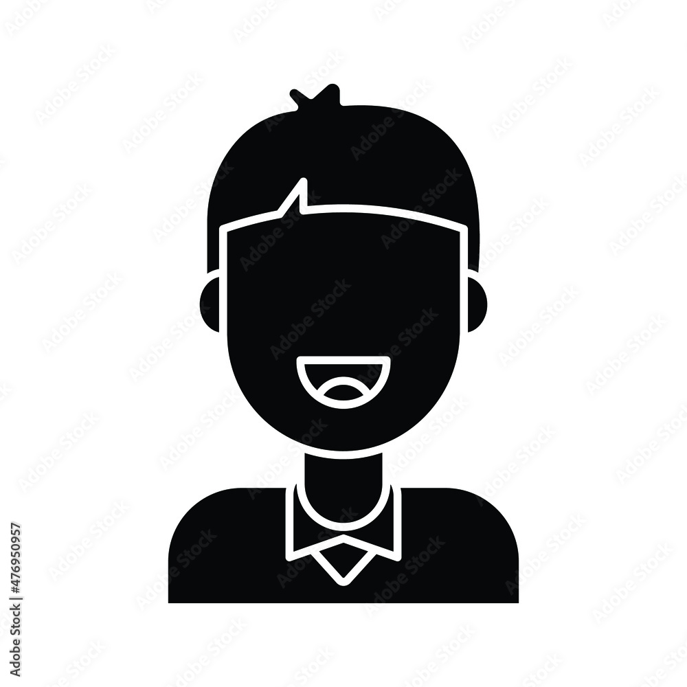 Avatar portrait Vector icon which is suitable for commercial work and easily modify or edit it

