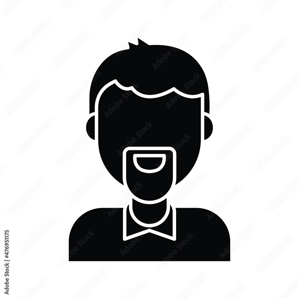 Person avatar Vector icon which is suitable for commercial work and easily modify or edit it

