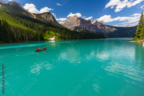 Emerald Lake in the Yoho National Park canada