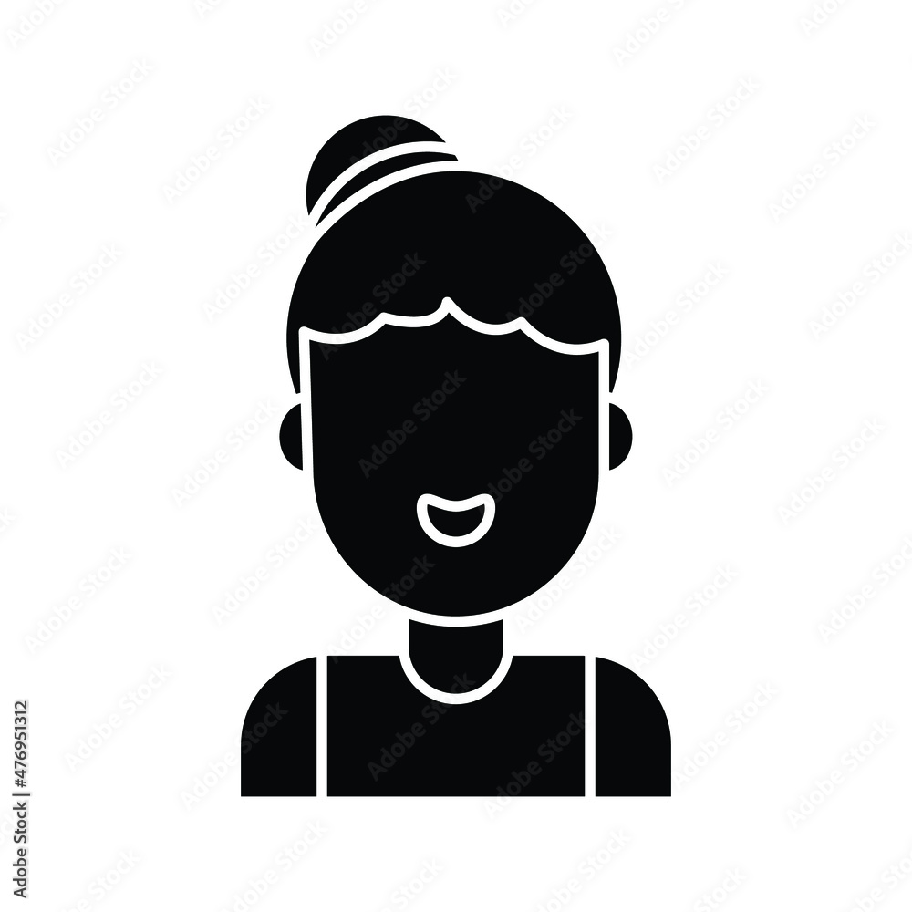 Female teacher Avatar Vector icon which is suitable for commercial work and easily modify or edit it