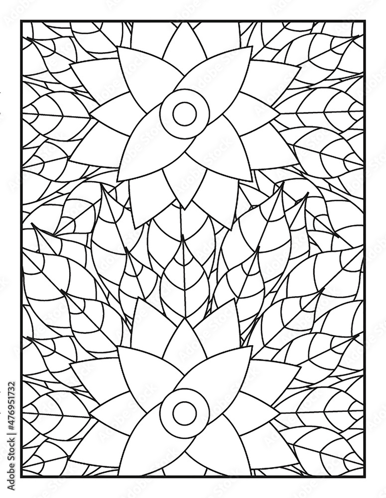Obraz premium Coloring pages KDP interior for adults
