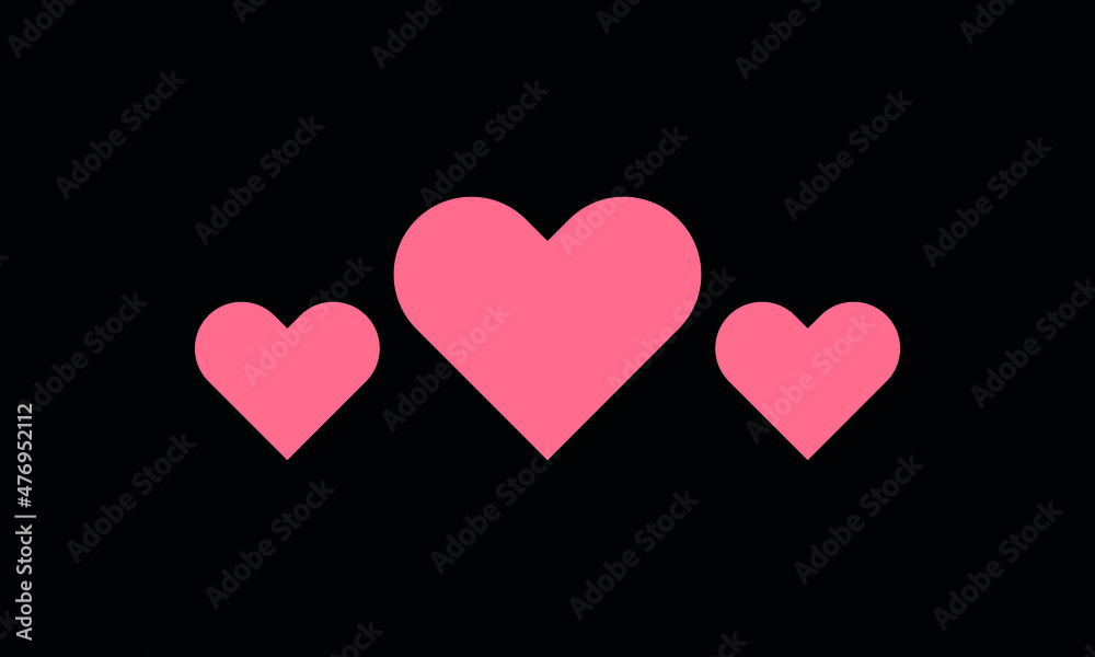 Heart loveicon abstract monogram vector logo template