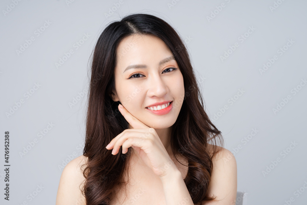 beautiful asian girl portrait, isolated on white background beautiful asian girl portrait, isolated on white background