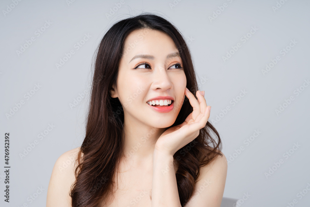 beautiful asian girl portrait, isolated on white background beautiful asian girl portrait, isolated on white background