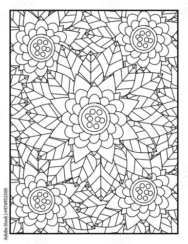 Coloring pages KDP interior for adults