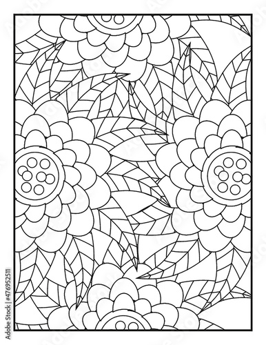 Coloring pages KDP interior for adults