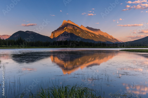 Rundle Mountain and Vermillion Lakes