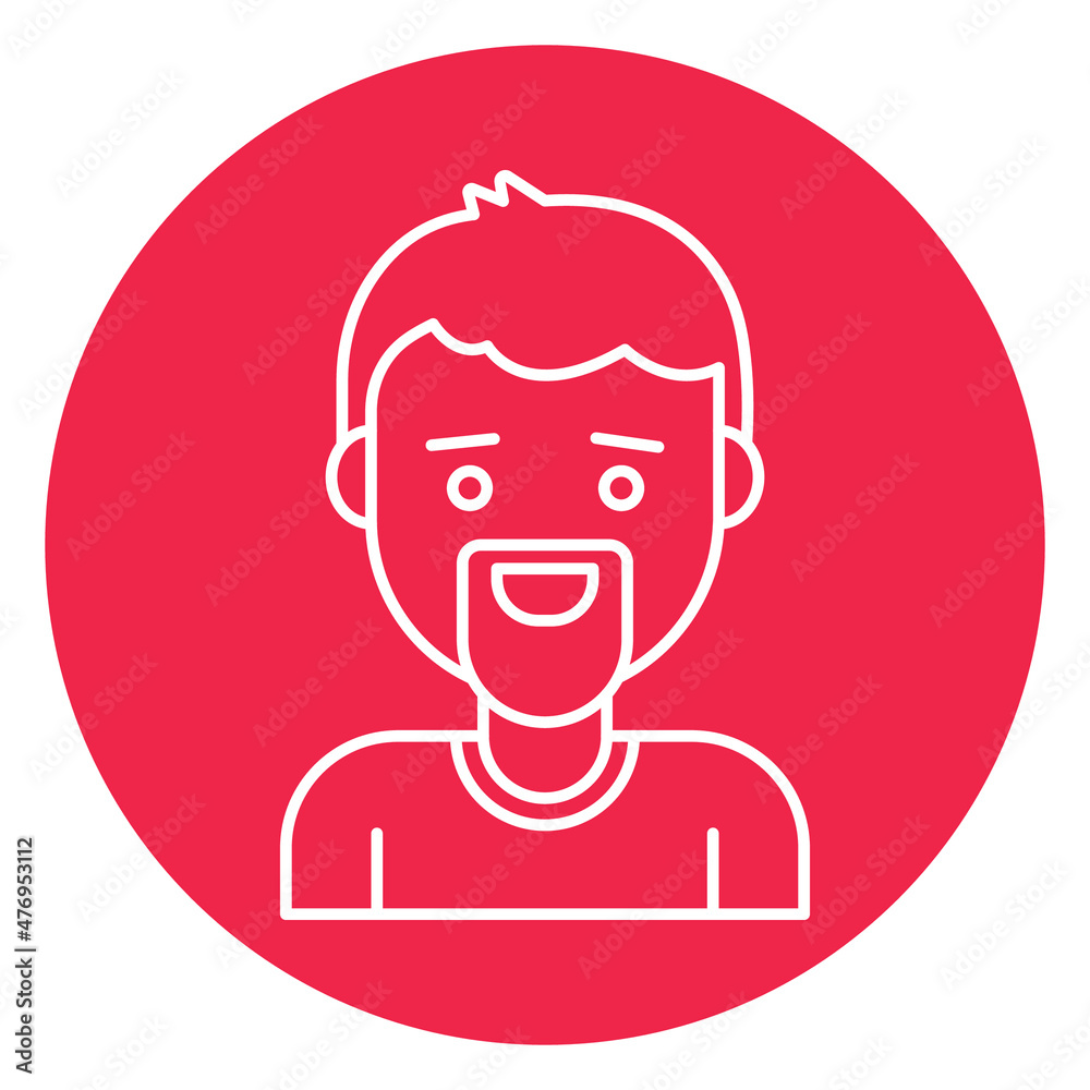 Man avatar Vector icon which is suitable for commercial work and easily modify or edit it

