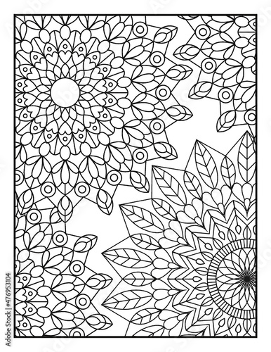 Coloring pages KDP interior for adults