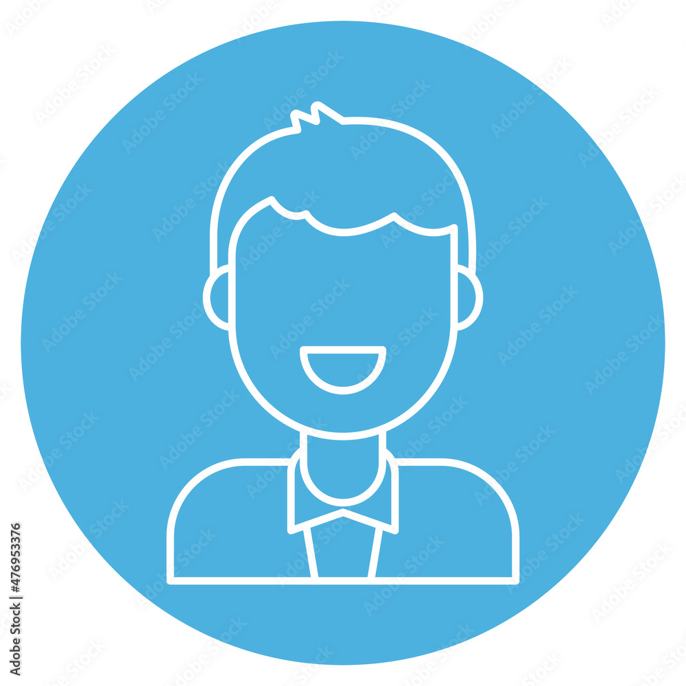 Portrait avatar Vector icon which is suitable for commercial work and easily modify or edit it

