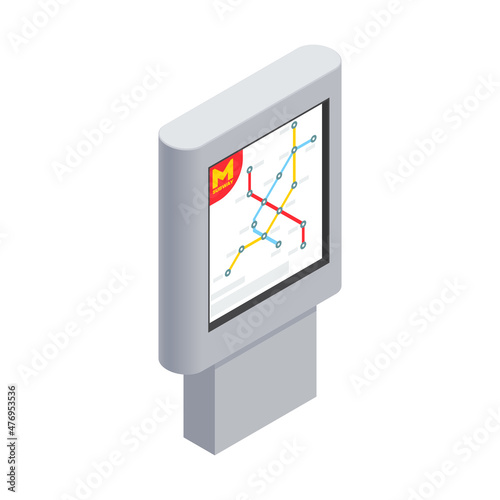 Metro Subway Map Composition