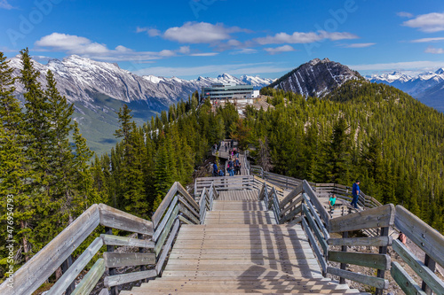 Sulphur Mountain top is visited by thousands of tourists every year.