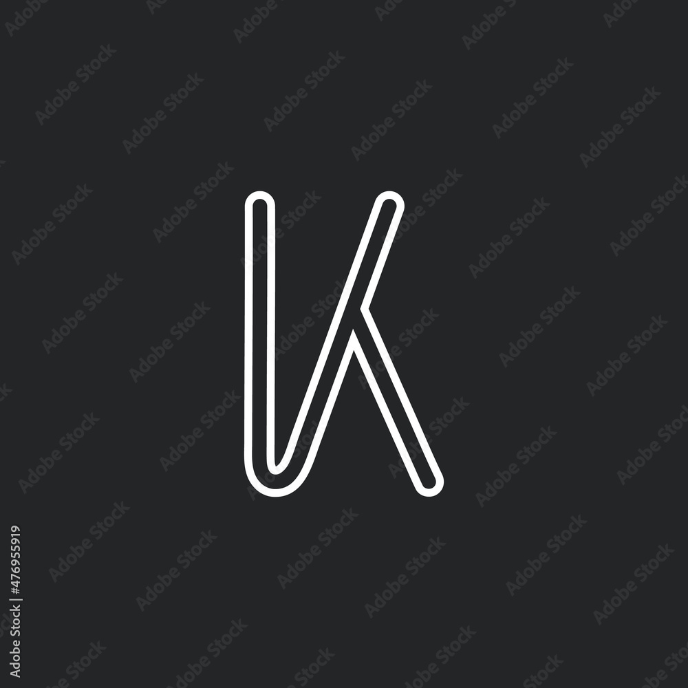 Simple letter k logo concept. Modern minimalist letter k icon design. Simple letter k logo concept. Modern minimalist letter k icon design.