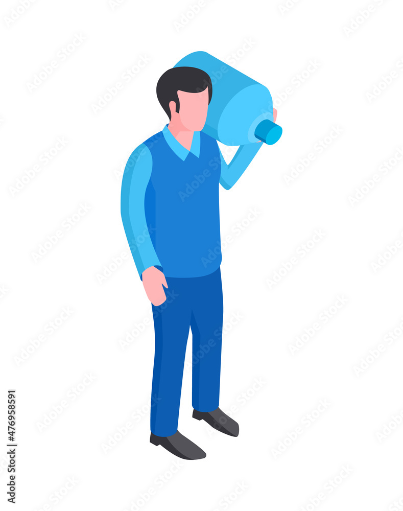 Water Delivery Boy Composition Water Delivery Boy Composition