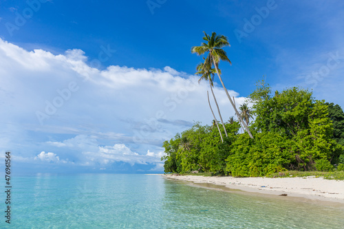 Sibuan island with turquoise water and beautiful beach, Borneo photo